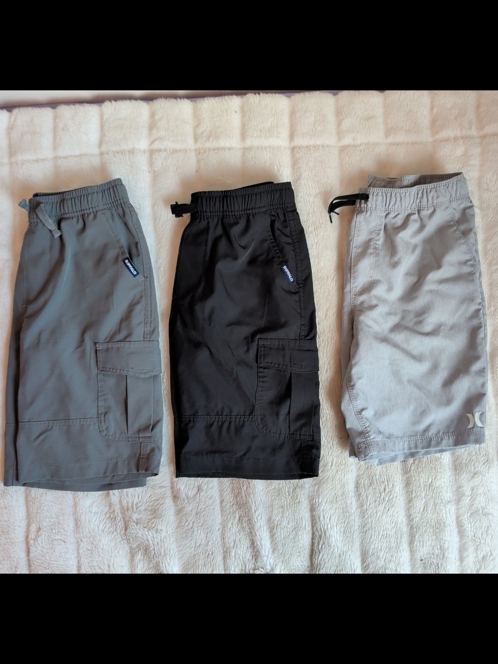 Buffalo David Bitton Cargo Shorts/Hurley Shorts Bundle Boys' Medium (10/12)